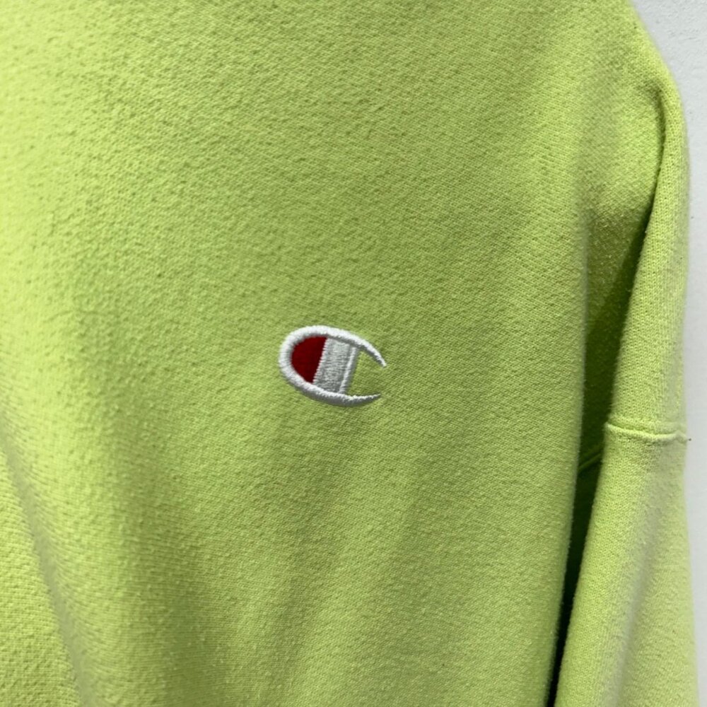 Champion green reverse weave hoodie sweater kangaroo pocket athletic XL - Picture 3 of 8